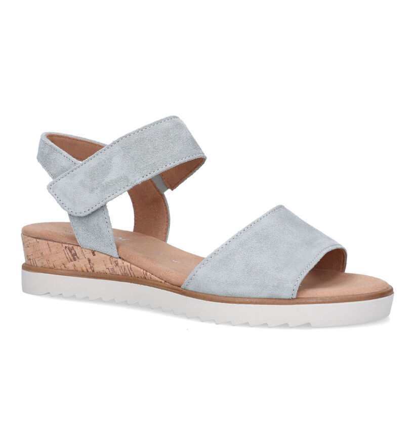 Gabor Comfort Blauwe Sandalen Met Sleehak voor dames (323123)