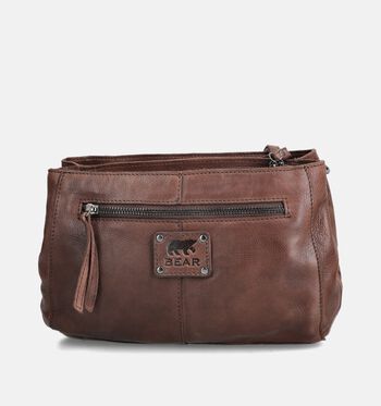 Bear Design Crossbody tassen Cognac/Bruin/Taupe/Blauw