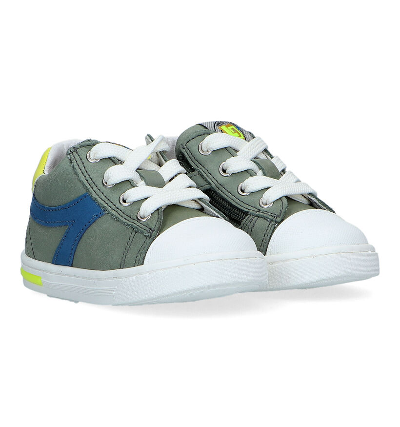 Little David Bex B Chaussures pour bébé en Vert Kaki pour garçons (324044) - pour semelles orthopédiques