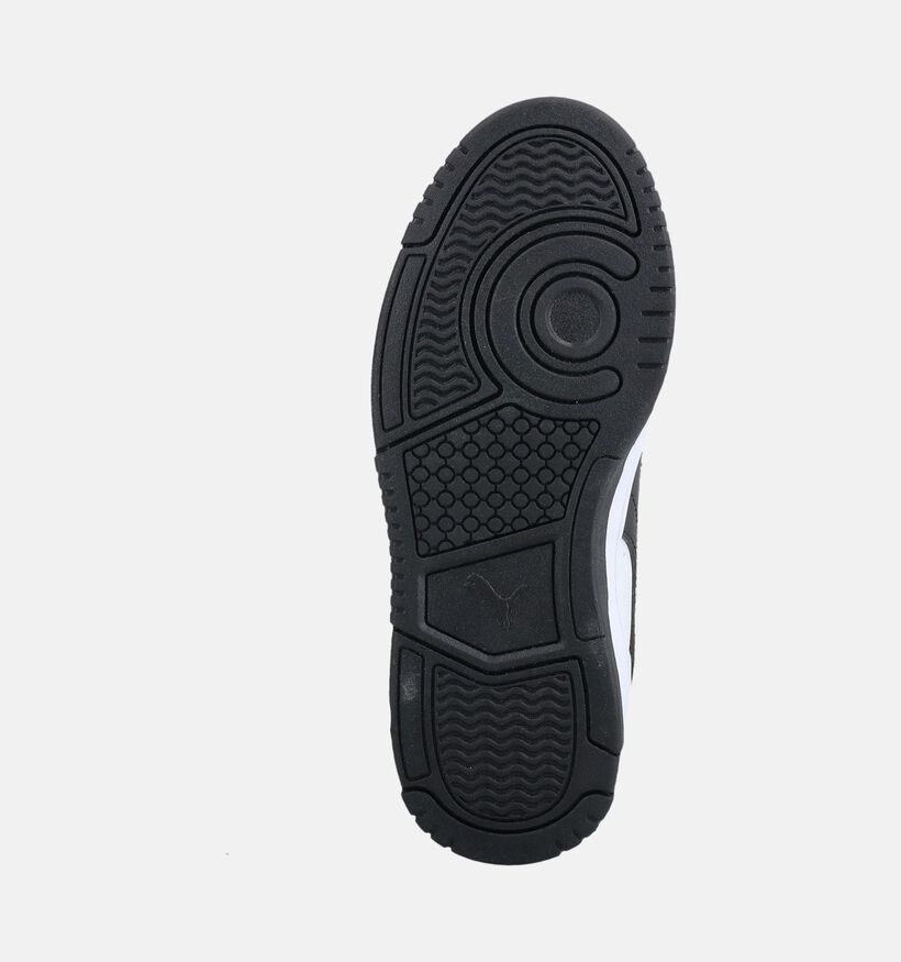 Puma Rebound Slam Mid Groene/Witte Hoge Sneakers voor jongens (375574) - geschikt voor steunzolen