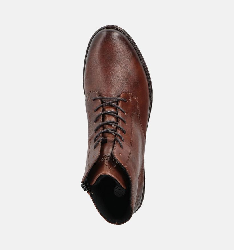 Remonte Bruine Veterboots voor dames (360392) - geschikt voor steunzolen