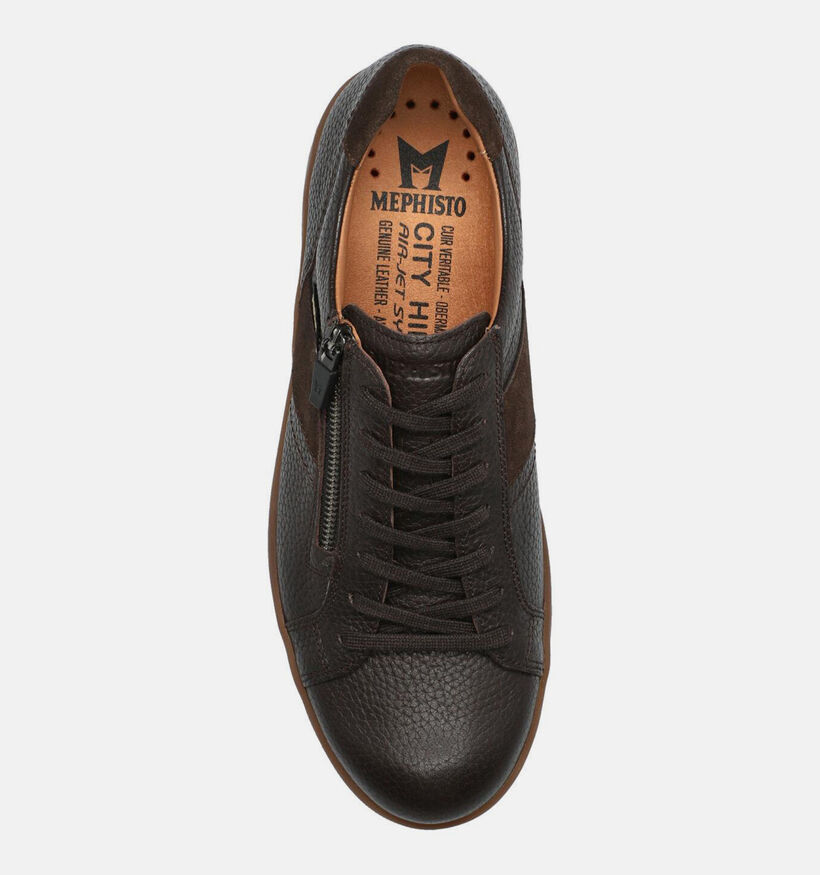 Mephisto Henrik Oregon Donkerbruine Sneakers voor heren (378987) - geschikt voor steunzolen