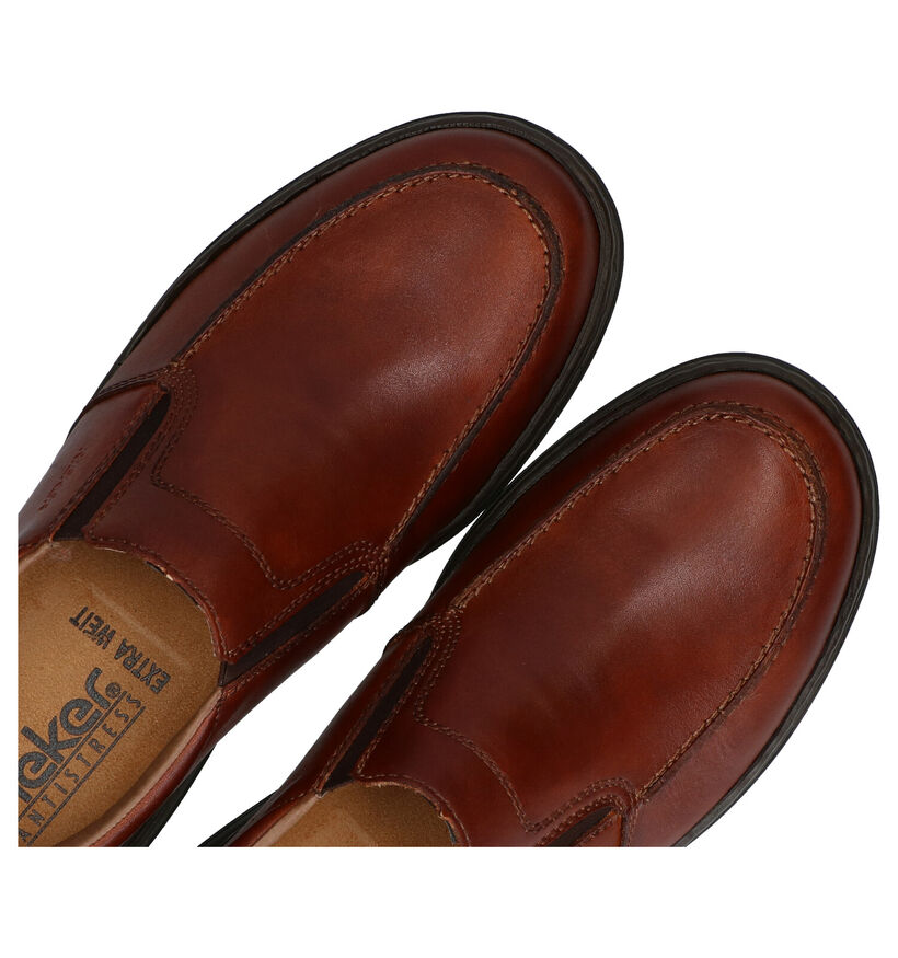 Rieker Chaussures sans lacets en Cognac en cuir (298467)