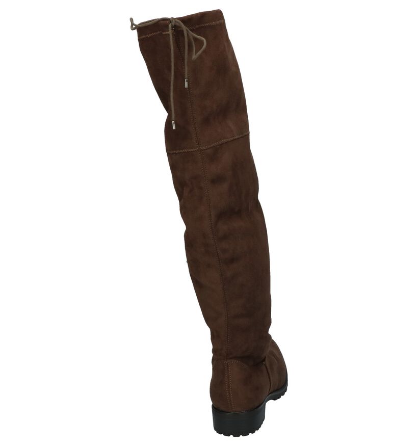 Dazzle Cuissardes en Brun foncé en textile (203247)