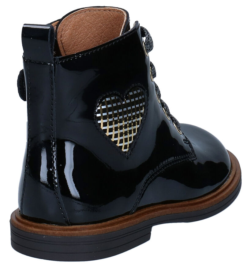 FR by Romagnoli Zwarte Bottines in lakleer (282878)