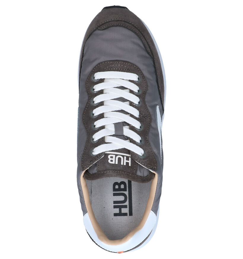 Hub Line Blauwe Sneakers in daim (267849)