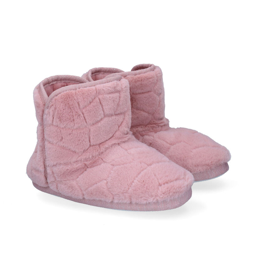 Marline Pantoufles fermées en Rose clair en textile (299111)