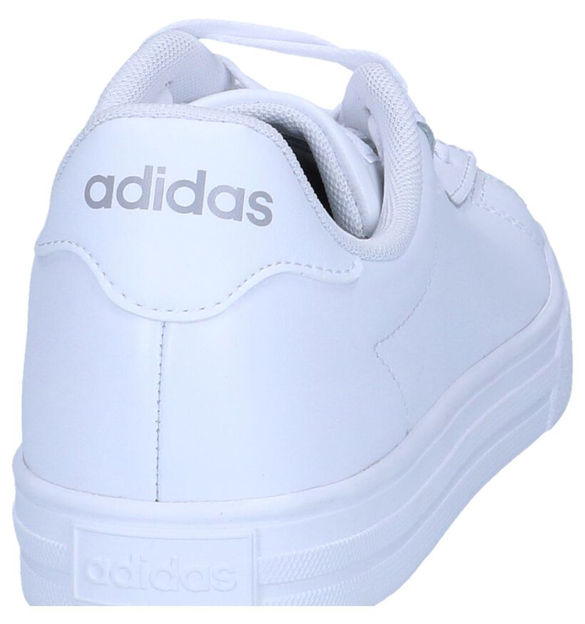 adidas Daily 2.0 Baskets en Blanc en cuir (237045)