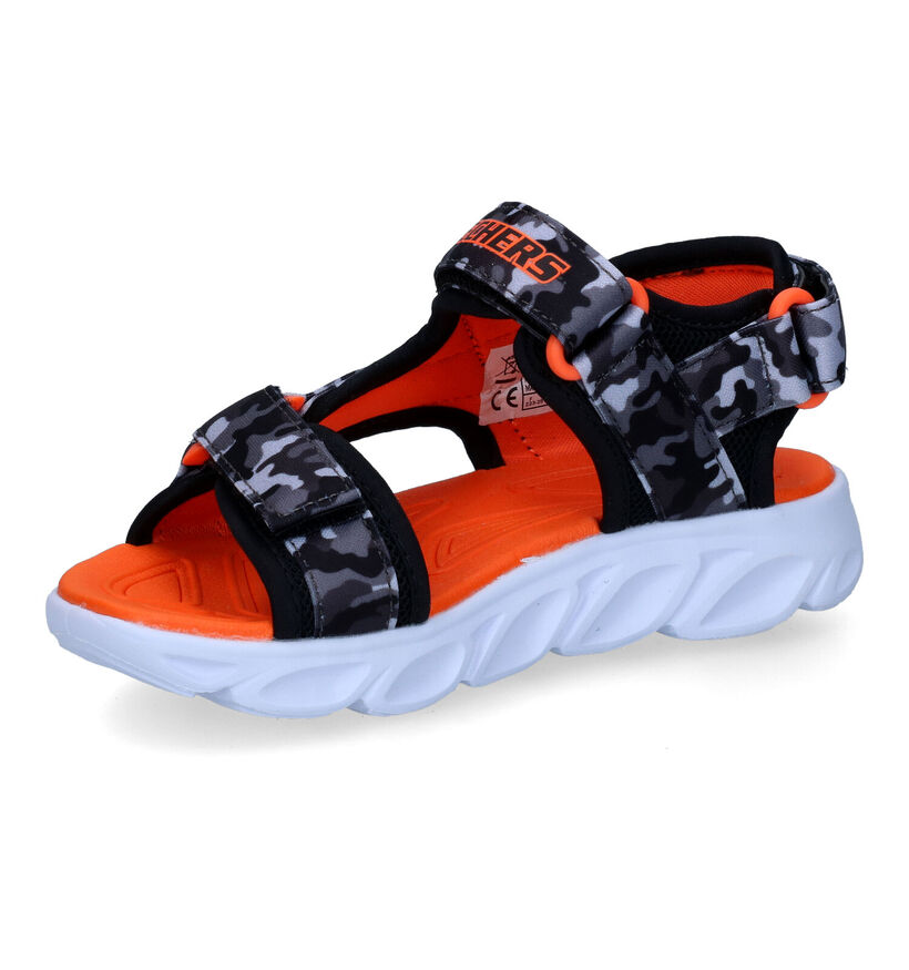 Skechers S Lights Hypno-Splash Oranje Sandalen in stof (307238)