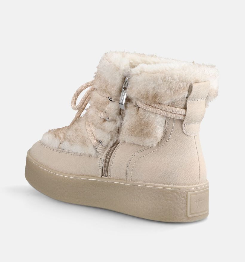 Tamaris Boots en Ecru pour femmes (378983) - pour semelles orthop&eacute;diques
