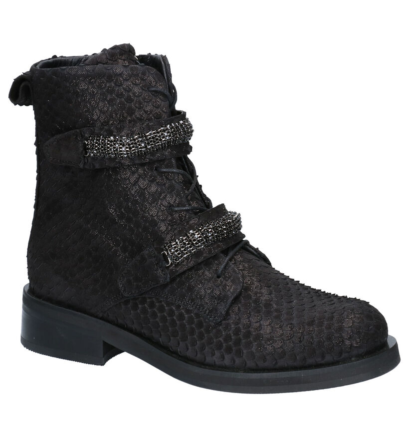 Baboos Zwarte Boots in nubuck (263598)