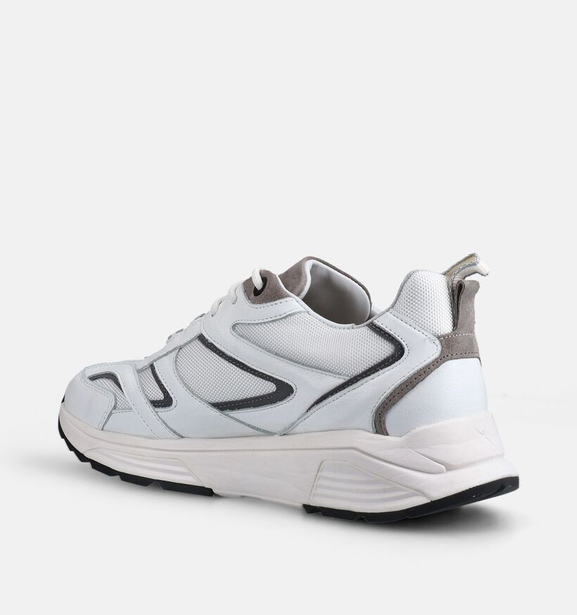 Xsensible Brooklyn Baskets basses en Blanc pour hommes (381828) - pour semelles orthop&eacute;diques