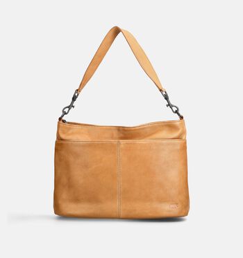 Bear Design Schoudertassen Geel/Cognac/Bruin