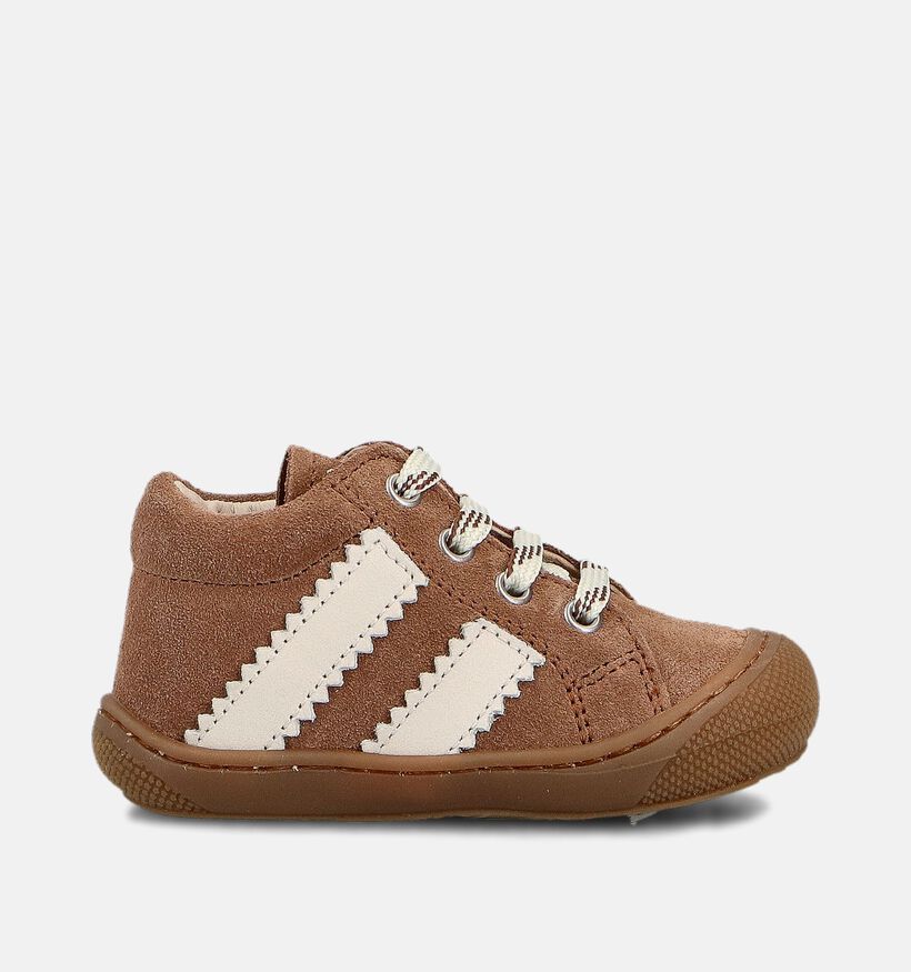 Naturino Macks 2 Suede Chaussures bébé en Cognac pour filles, garçons (364279) - pour semelles orthopédiques