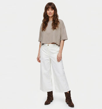 JDY Pantalons Blanc