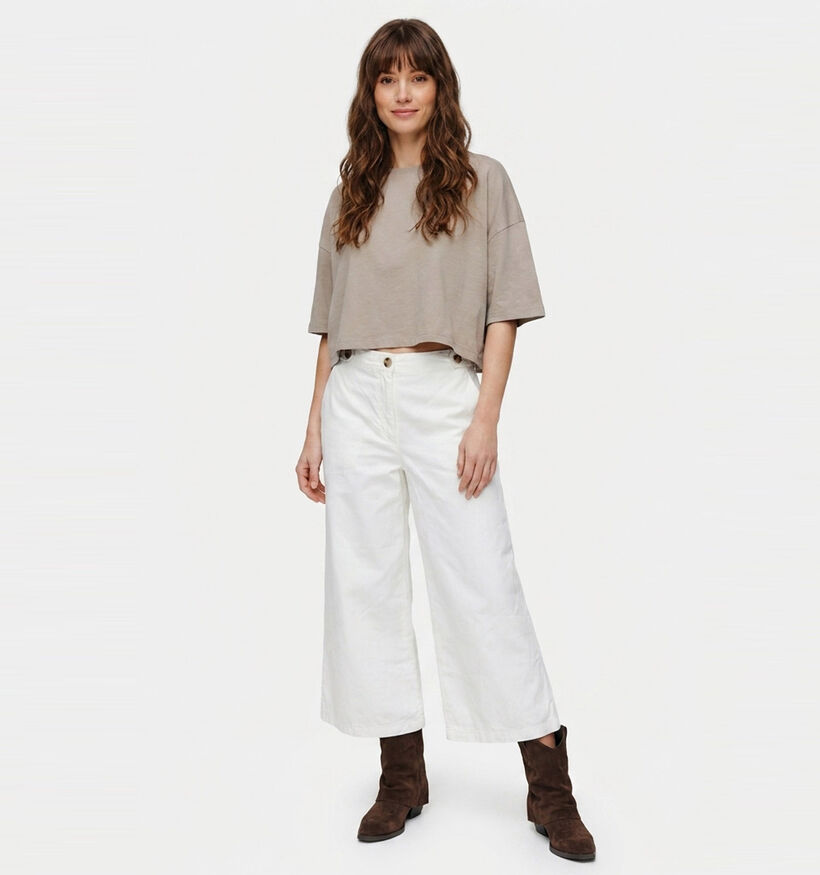 JDY Aura Witte Geklede Broek voor dames (375096)