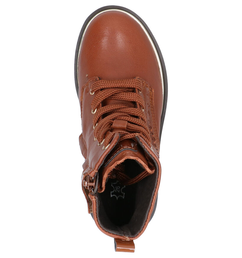 Little David Tigan Bottines en Cognac en cuir (261164)