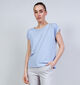 Vero Moda Ava Plain Lichtblauwe T-shirt voor dames (369422)