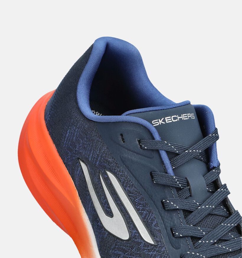 Skechers Aero Spark Baskets basses en Bleu fonc&eacute; pour gar&ccedil;ons, filles (377114)