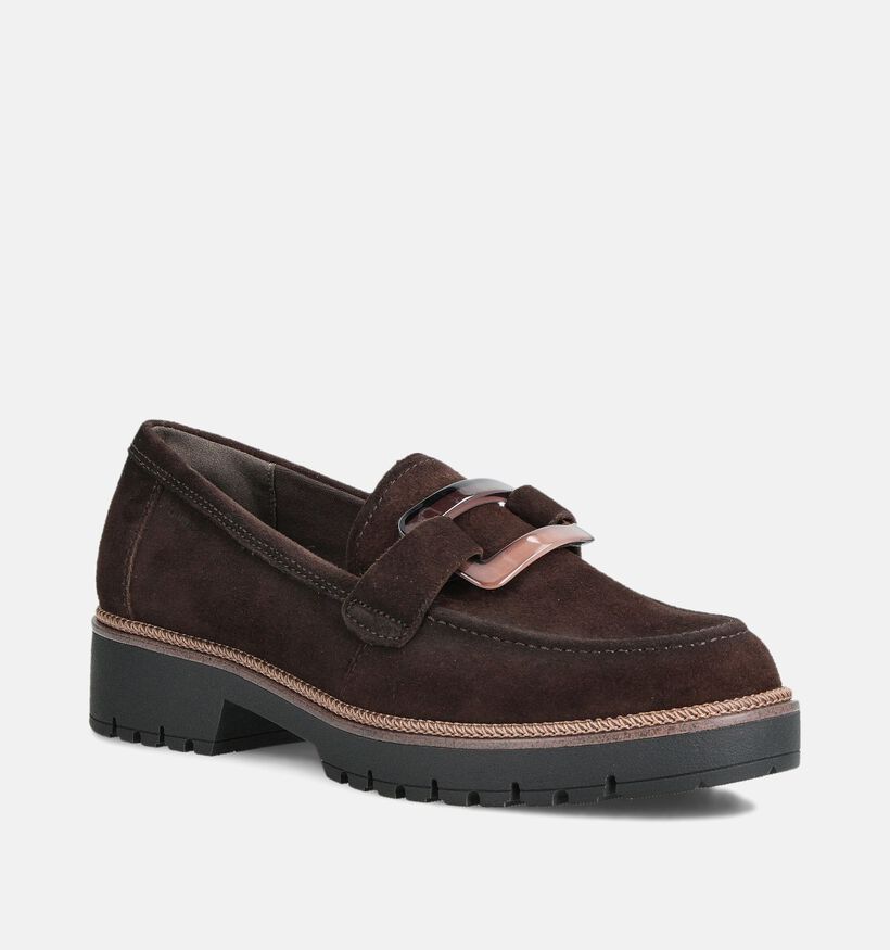 Tamaris Donkerbruine Mocassins voor dames (360635)