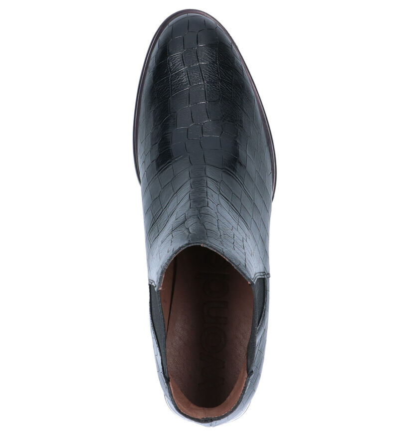 Wonders Bottines à talons en Noir en cuir (259724)