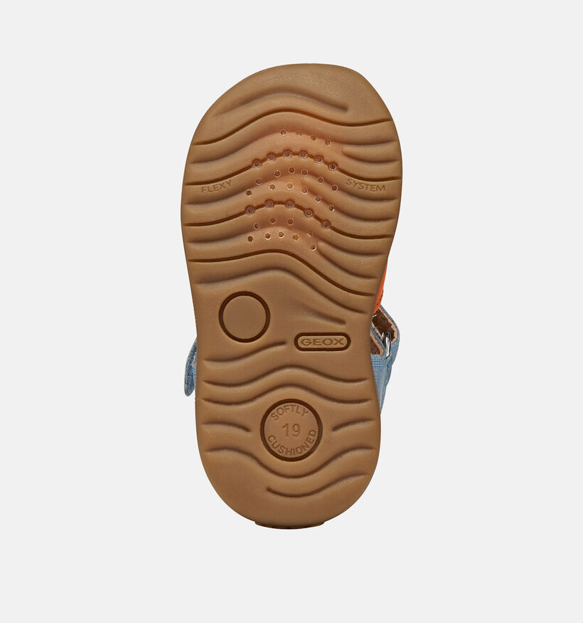 Geox B Macchia Sandales pour b&eacute;b&eacute; en Bleu pour gar&ccedil;ons (368881)