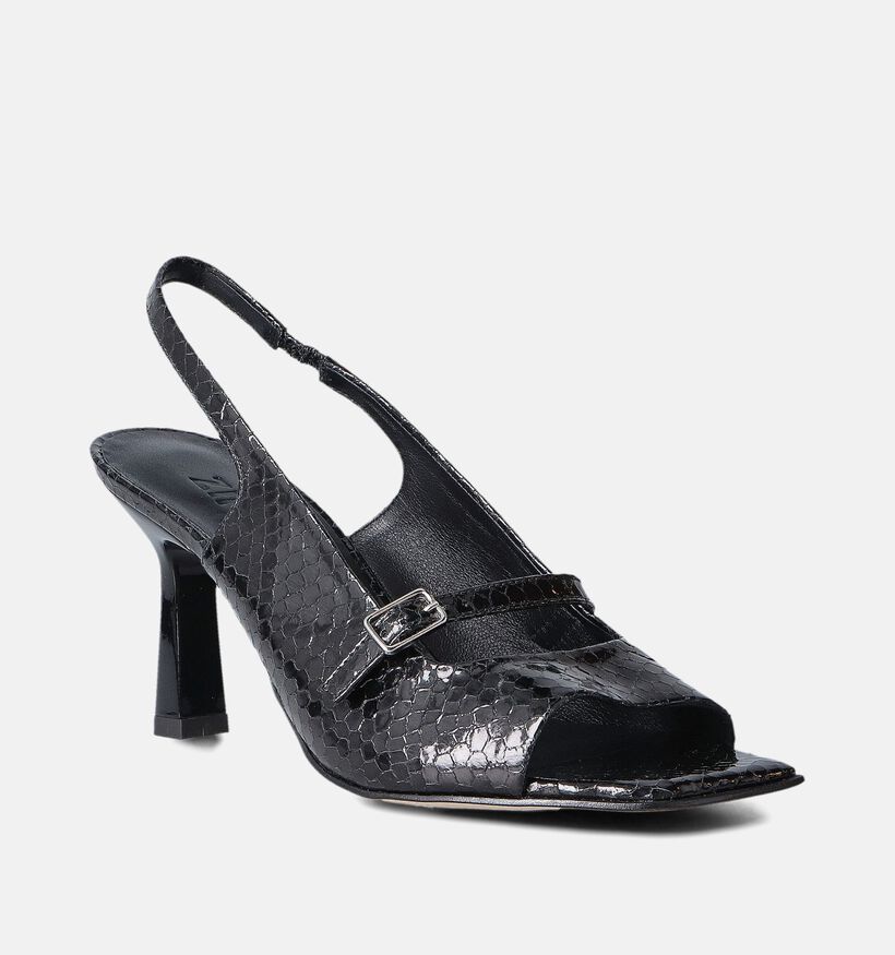 Zinda Sandales à Talons en Noir pour femmes (357664)