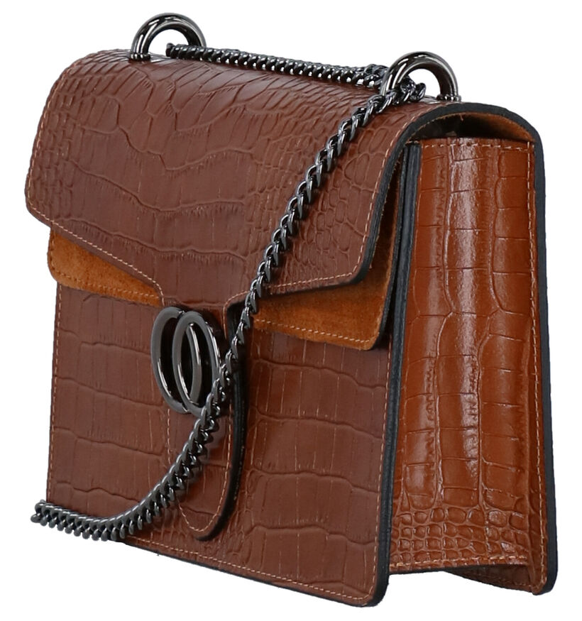 Charm Cognac Crossbody Tas in kunstleer (275636)