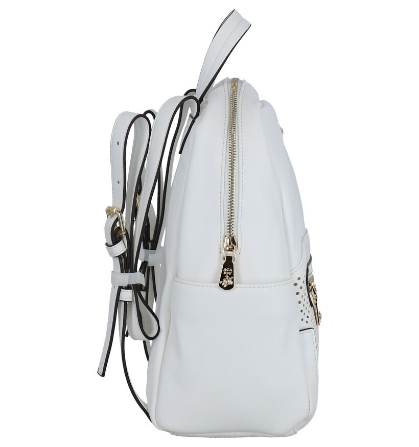 Aca Jou Rubio Sac à Dos en Blanc en simili cuir (272930)