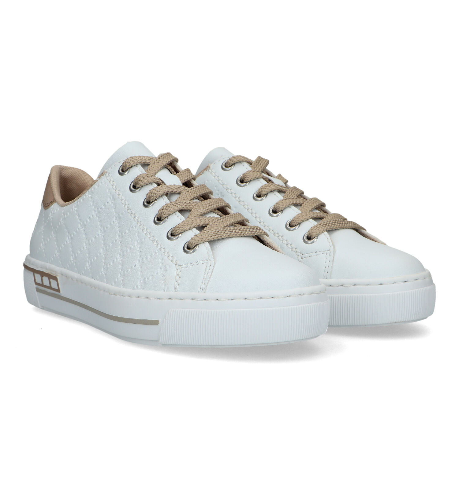Rieker Witte Sneakers Dames Sneakers Online op TORFS.BE