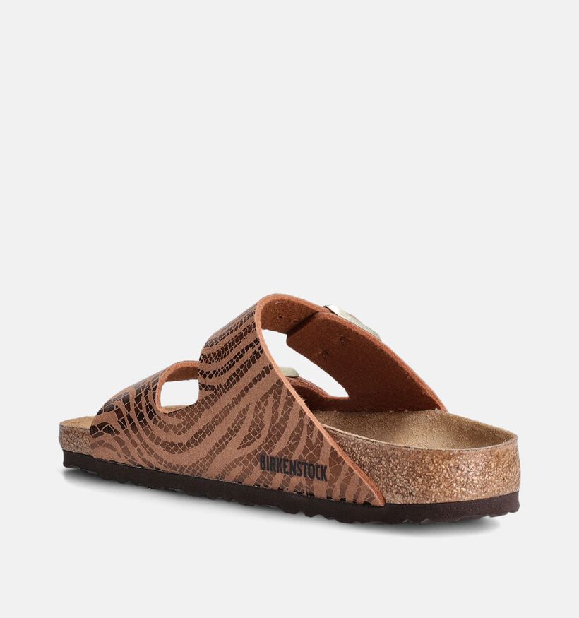 Birkenstock Arizona Synthetik Nu-pieds en Brun pour femmes (350850)