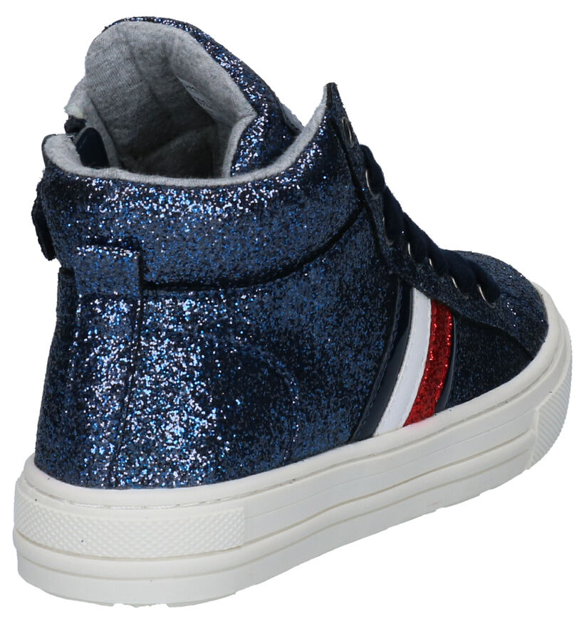Tommy Hilfiger Blauwe Sneakers in stof (256935)
