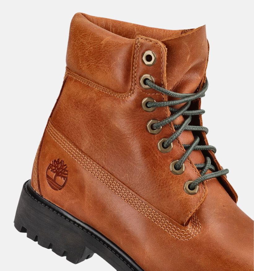 Timberland 6 Inch Premium Cognac Boots met Veters voor heren (378148) - geschikt voor steunzolen