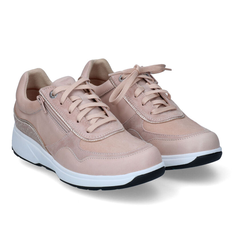 Xsensible Stretchwalker Lima Roze Veterschoenen in leer (308347)