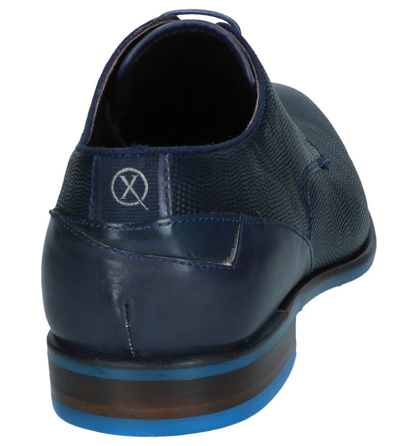 Ambiorix Chaussures habillées en Bleu foncé en cuir (250626)