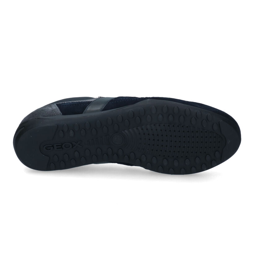 Geox Wells Chaussures basses en Noir en cuir (315803)