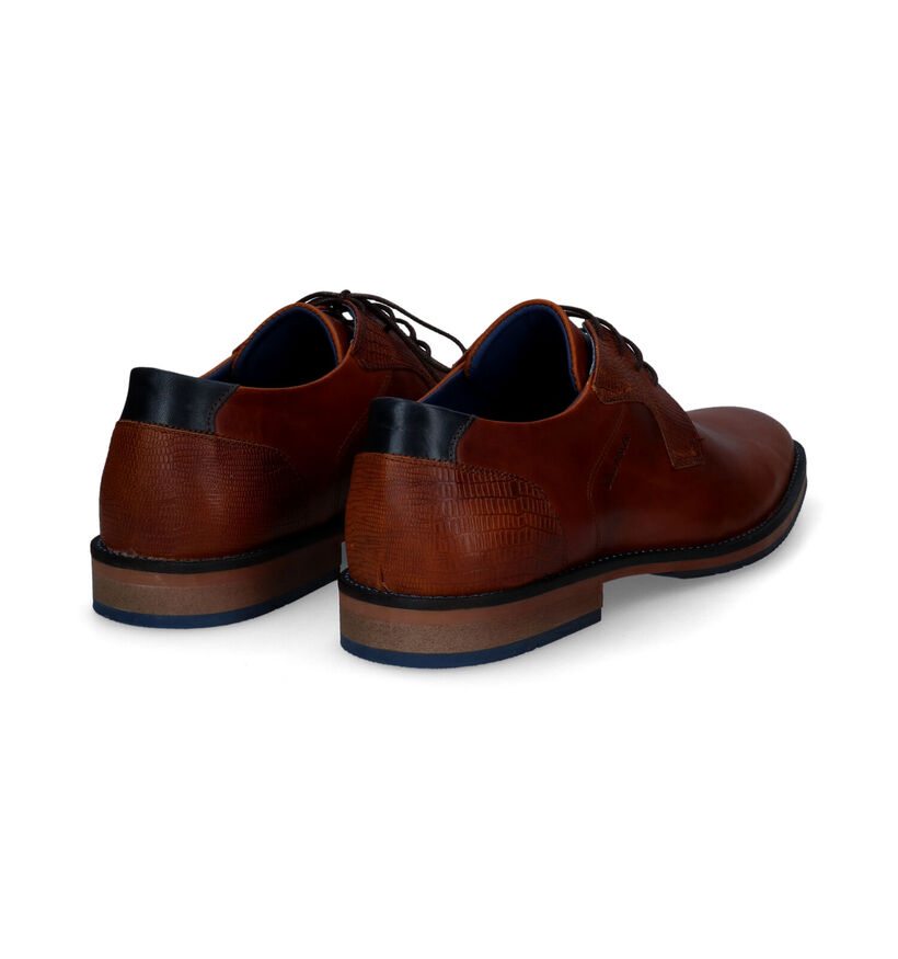 Bullboxer Chaussures classiques en Cognac pour hommes (313088) - pour semelles orthopédiques