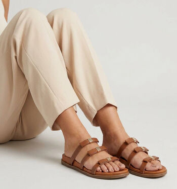 Laurent David Slippers Cognac