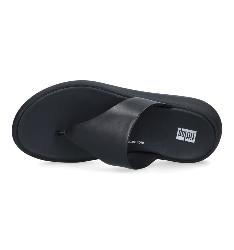 FitFlop F-Mode Flatform Tongs en Noir pour femmes (320481)