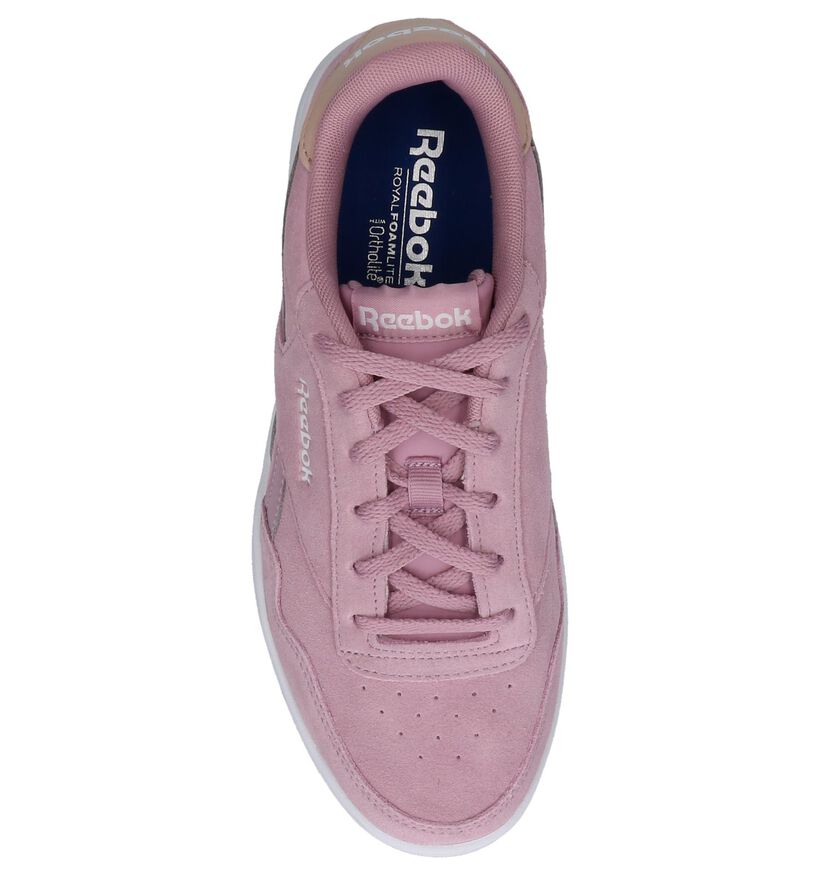 Reebok Royal Techqu Baskets en Rose en daim (221583)