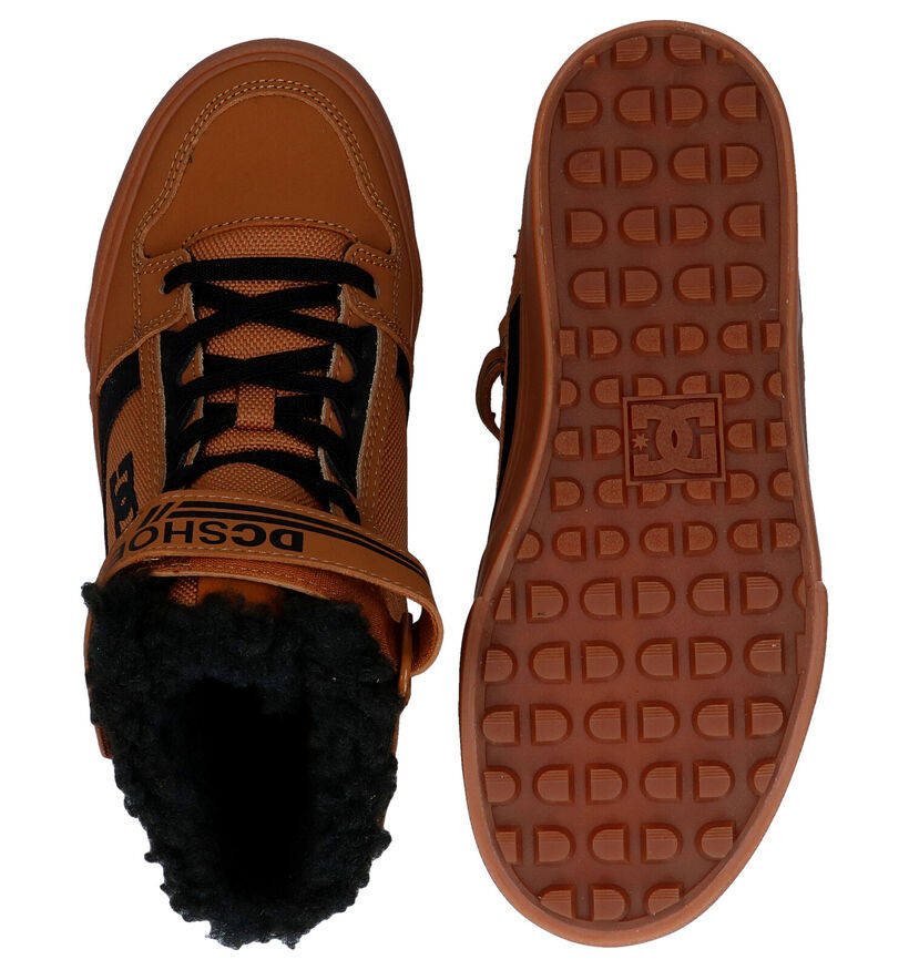 DC Shoes Pure Skate Sneakers en Cognac en nubuck (259569)