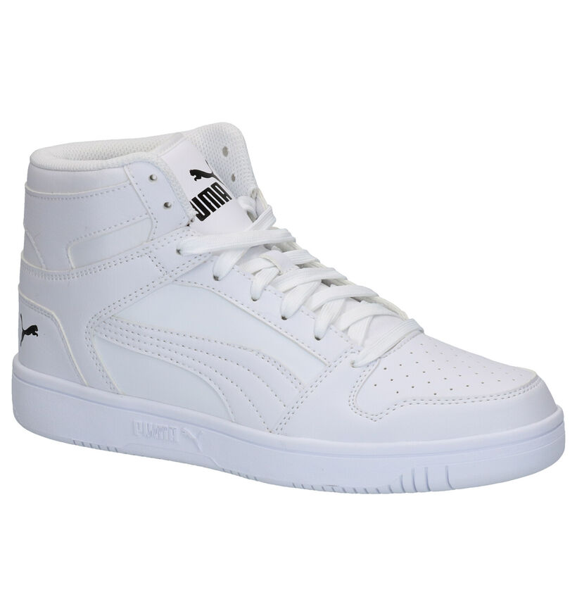 Puma Rebound Layup SL Zwarte Sneakers in kunstleer (307174)