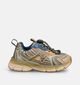 Naturino Wave Baskets basses en Beige fonc&eacute; pour gar&ccedil;ons (380168) - pour semelles orthop&eacute;diques