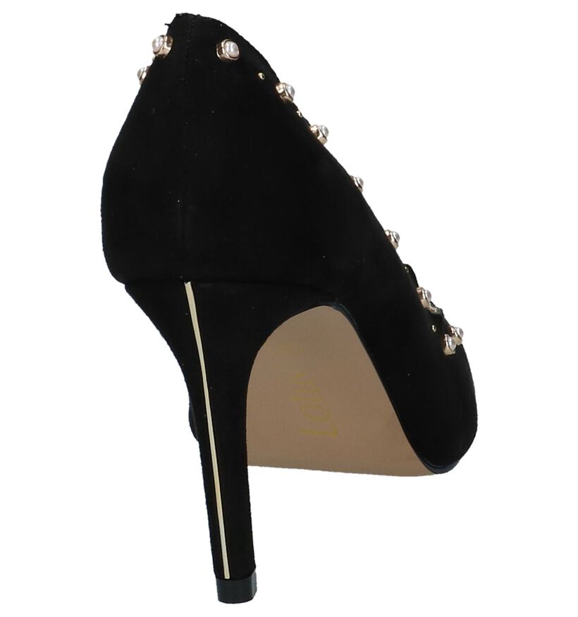 Lotus Popple Zwarte High Heels Pumps in stof (226594)