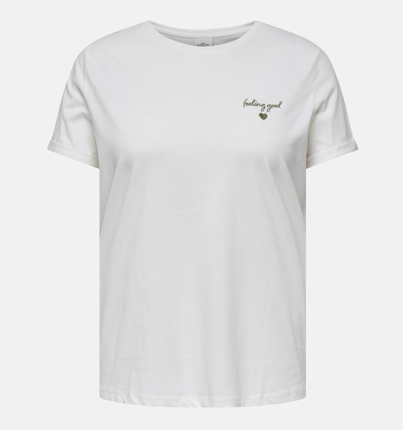 ONLY Carmakoma Lea T-shirt en Blanc pour femmes (351437)