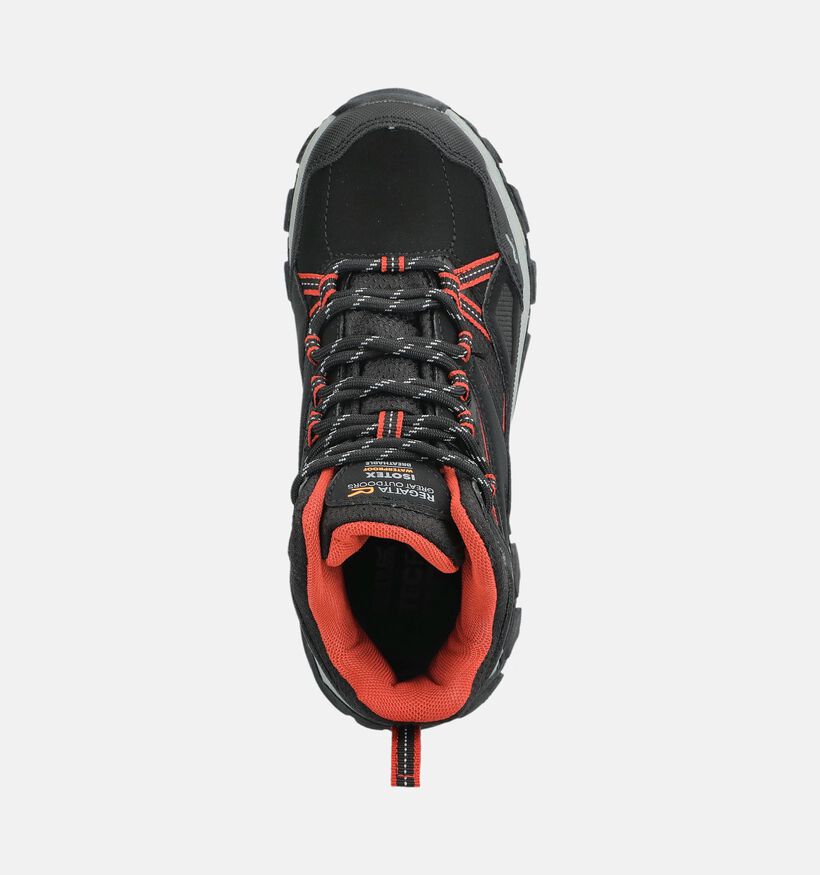 Regatta Holcome III Zwarte Wandelschoenen voor jongens (377169) - geschikt voor steunzolen