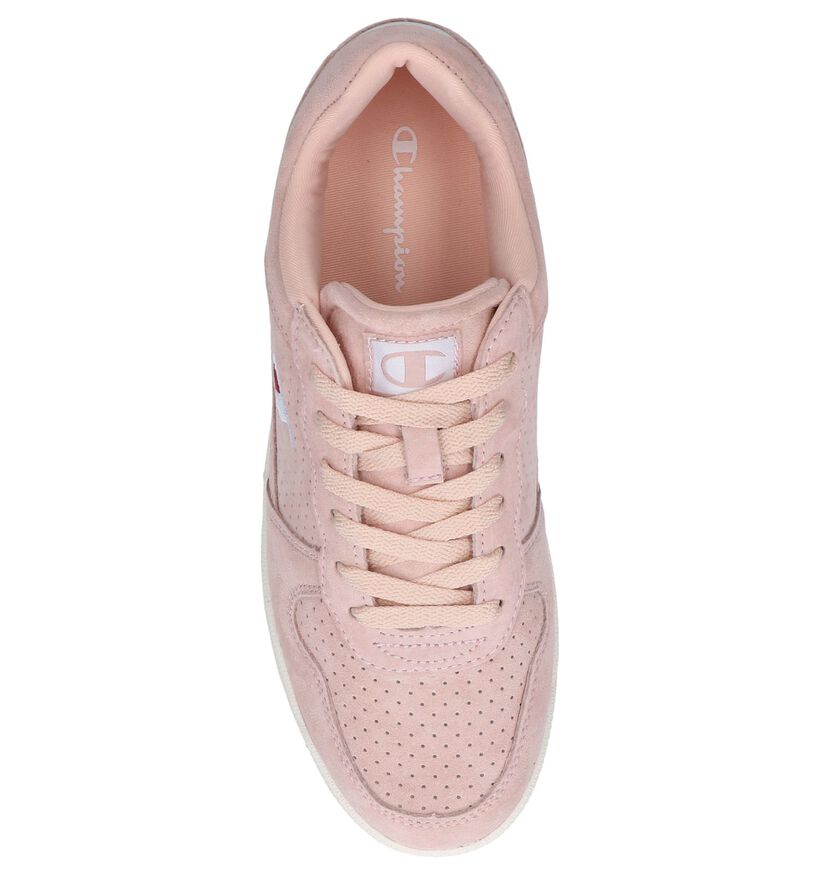 Roze Sneakers Champion Chicago Basket in daim (240827)
