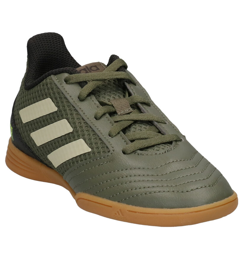 adidas Predator 19.4 Chaussures de foot en Vert kaki en simili cuir (262647)