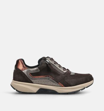 Gabor Rollingsoft Low Sneakers Bruin/Blauw/Bordeaux