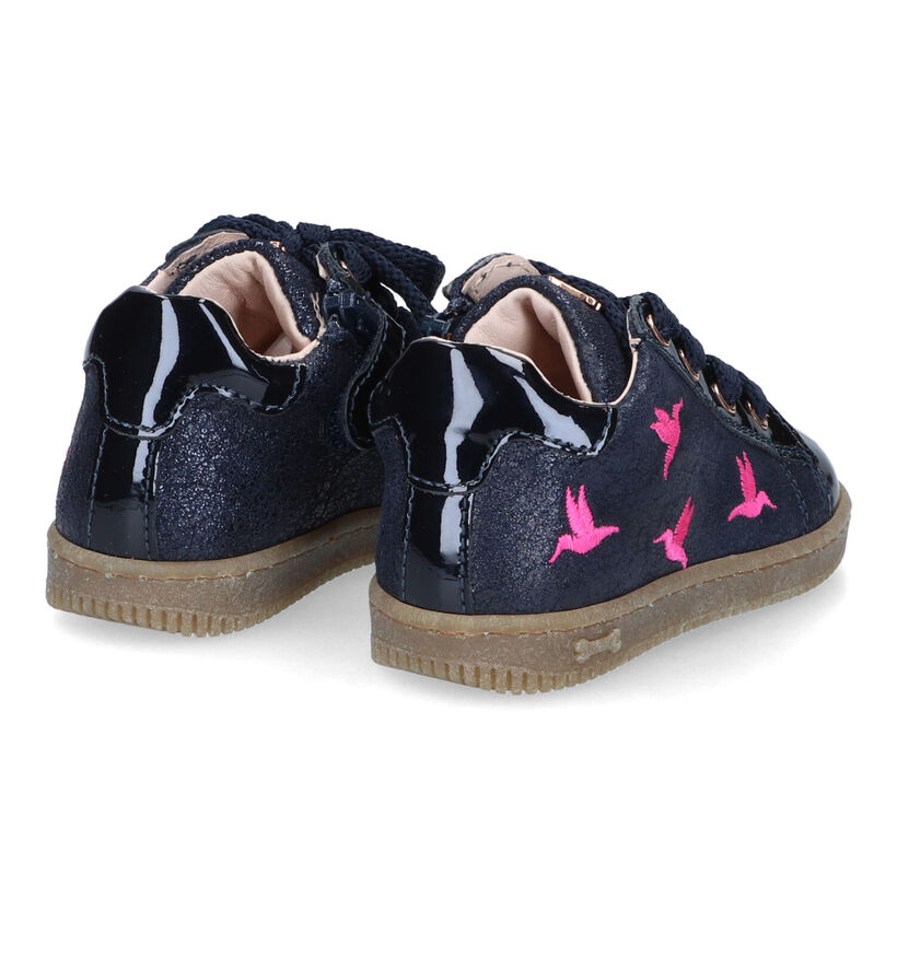 STONES and BONES Baza Chaussures pour bébé en Bleu en nubuck (313885)